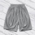 thumbnail image 2 of Ruyang Boys Girls Baggy Athletic Shorts Summer Pull On Elastic Waist Soft Comfort Daily Bottoms Causal Jogger Shorts, 2 of 7