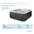thumbnail image 5 of Aqualife by Strong Spas Grand Banks 6 Person Acrylic Lounger Spa, 81 Jets, Lounger, Gray, 5 of 16