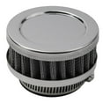 thumbnail image 2 of 1.77\" Round Chrome Top Pod Flange Mount 44mm Air Filter, 2 of 11