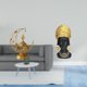 thumbnail image 2 of Juego de quemador árabe con estatua de mujer africana, adorno de resina, soporte de cono de hierro, escultura creativa, decoración artística adecuada, 2 of 8