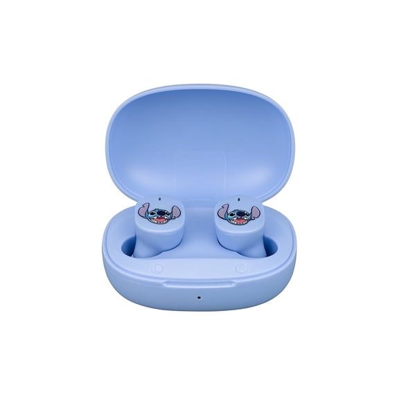 eKids Disney Stitch Wireless Earbuds with Microphone, Bluetooth Earbuds with Charging Case For Fans of Stitch Gifts