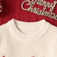 thumbnail image 5 of SILVERCELL 6M-4T Toddler Baby Boy Girl Ugly Christmas Sweater Letter Pattern "Merry" Christmas Knitted Pullover Sweaters, 5 of 9