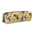thumbnail image 1 of Vsdgher Beautiful Bright Birds And Flowers Print Leather Pencil Case, Makeup Pouch, Zipper Pouch for Daily Essentials, Storage Organizer, Cosmetics and Stationary Bag, 1 of 7