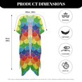 thumbnail image 6 of HELLHERO Polyester Bathing Suit Cover Up for Summer Breathable Loose Rainbow Scales, 6 of 6