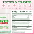 thumbnail image 5 of (3 pack) GoBiotix Super Greens & Reds Organic Super Greens Powder with Probiotics for Digestion, 30 Servings, Reds Flavor, 5 of 10