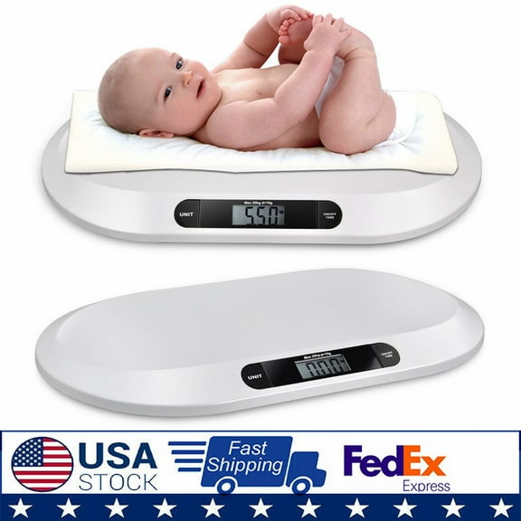 44 Pound/20kg Baby Scale w/ 3 Weighing Modes Smart Electronic Weigh Digital