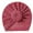 E258-Red, variant on hengsof Newborn Baby Girl Headscarf Cap, Solid Color Striped Headband Cap, Fashion Cute Soft Headband Knotted Cap