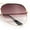Gold - Burgundy Clear, variant on Womens Luxury Officer Tear Drop Shape Metal Rim Racer Sunglasses [Black - Purple Clear]