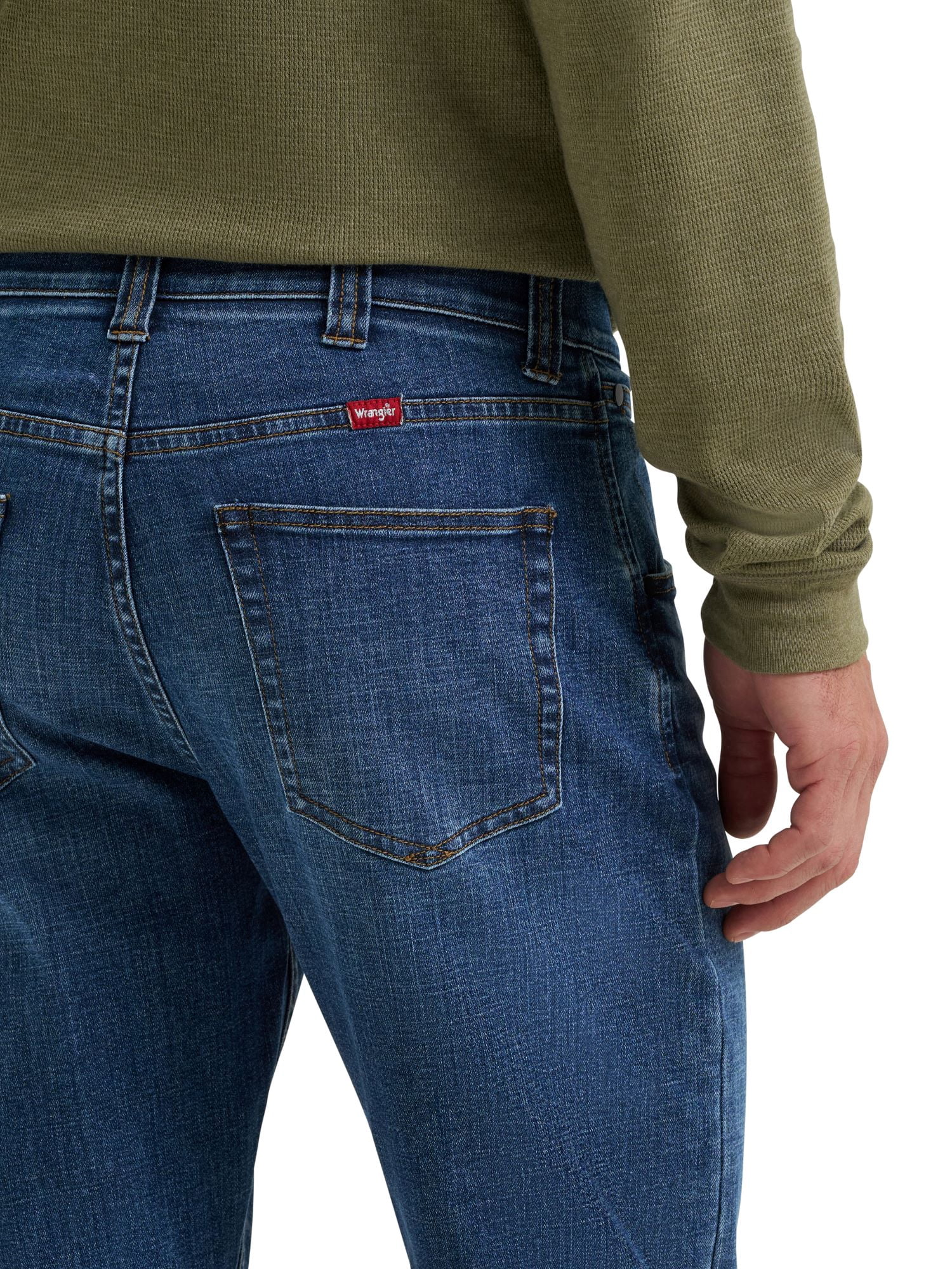 Wrangler® Men's All Day Flex Taper Fit Denim Jeans with Performance Waistband