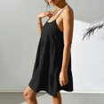 thumbnail image 5 of Karight Fashion Women's Casual Comfortable Sleeveless Round-Neck Solid Dress, 5 of 7