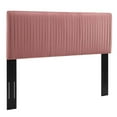 thumbnail image 1 of Eloise Channel Tufted Performance Velvet Full or Queen Headboard Dusty Rose, 1 of 7