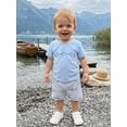 thumbnail image 5 of BemeyourBBs Kids Toddler Baby Boy Summer Clothes Baby Boys Fishing Outfit Short Sleeve Embroidery Shark T shirt with Plaid Pockets Shorts Set Toddler Boy Summer Outfit, 5 of 9