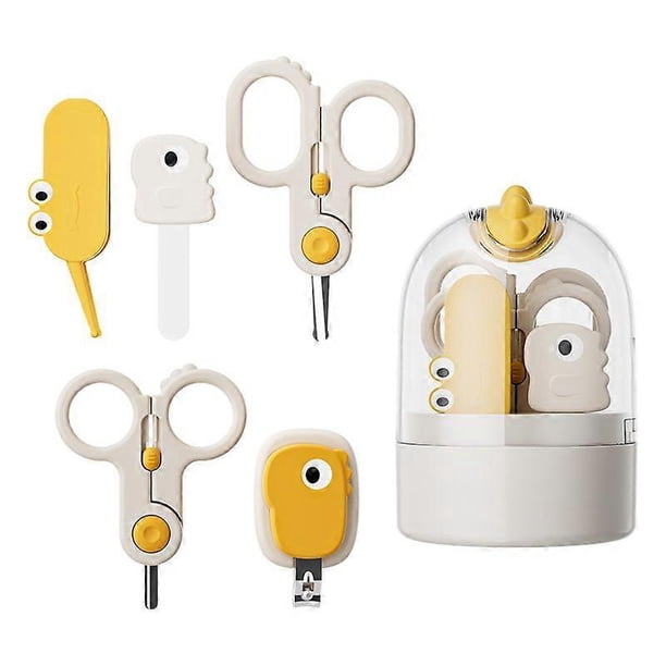 1 Set Baby Nail Kit: Infant Nail Clippers File - Newborns Scissor And Tweezer - Ergonomic Baby Manicure Pedicure Kit