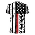 thumbnail image 4 of GaThRRgYP 4th of July Patriotic T-Shirt for Men,mens blouses clearance summer,,Fashion Men Comfortable Printing Short Sleeve Round-Neck Blouses Shirts Multicolor XXXL, 4 of 5