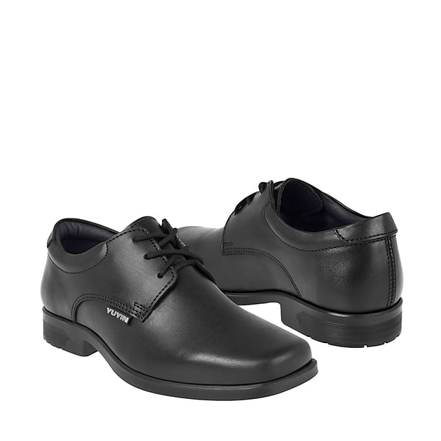 ZAPATOS ESCOLARES YUYIN NIÑO 26453 PIEL NEGRO 18-21