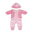 thumbnail image 2 of Trajes Y Accesorios de Ropa de Muñeca, con Sombrero, Dibujos Animados de Ropa Casual, Accesorios de Ropa de Muñeca Bebé, para Juegos, Cumpleaños, Rosado Macarena traje de muñeca, 2 of 7