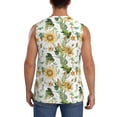thumbnail image 4 of Salouo Watercolor Bright Sunflowers Pattern Men's Sleeveless T Shirts,Men's Regular-Fit Tank Top Sports Shirt for Men Sleeveless Tank Shirt -X-Large, 4 of 6