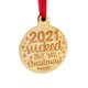 thumbnail image 1 of Navidad De Madera 2021, Colgante Epidémico, Adorno Colgante Para Árbol De Navidad, Decoración Eigraketly HA044223-04, 1 of 6
