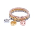 thumbnail image 1 of Pulseras multicapa Hugo Oro Plata para Mujeres Niñas, 1 of 3