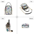 thumbnail image 3 of FORMRS Crossbody Bag for Women Quilted Travel Shoulder Cell Phone Purse with Chain Strap Handbag, Blue Doodle Pattern, 3 of 7