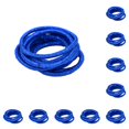thumbnail image 2 of Qarigey 10 piezas de bandas para el cabello Topknot soporte universal decorativo ajustable sin costuras para mujeres accesorios de estilo azul azul real 10Conjunto, 2 of 6