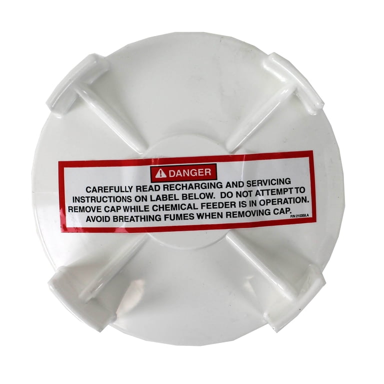 Pentair Rainbow Chlorinator Replacement Threaded Cap Lid - Part #R172008W, White