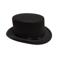 thumbnail image 4 of Sombrero de copa de fieltro negro jinwen Accesorio de disfraz de Halloween, 4 of 8