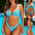 thumbnail image 4 of Traje de baño tankini de mujer de color liso con tirantes, bañador tipo bikini de dos piezas, traje de baño dividido, traje de baño de dos piezas para mujer, trajes de baño tankini para mujer, traje d, 4 of 9