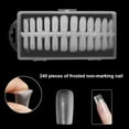 thumbnail image 3 of 240 Pieces False Nail Fingernail Extension Wearable Fake Extension Press On Sticky Tips Removable Practice Decoration Artificial Tools Household Square, 3 of 9