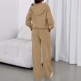 thumbnail image 4 of Women's 2 Piece Outfits Fall Sweatsuits Oversized Hoodies Wide Leg Sweatpants Tracksuits Lounge Matching Sets, 4 of 5