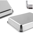thumbnail image 3 of Stainless Steel Pet Litter Box 18"x14"x2.75" for Cat, Dog & Rabbit, Corrosion Resistant Easy Clean No Residue Build Up Never Absorbs Odor Stains Rusts Durable Pan (M (18"x14"), 2.75" Deep), 3 of 5