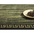thumbnail image 2 of MDA Rug Imports Ksamil Collection Abstract Border Area Rug 3'8" x 5'7" - Black/Gold, 2 of 5