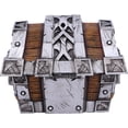 thumbnail image 5 of Nemesis Now World of Warcraft Silverbound Treasure Chest Box 10.5cm, Resin, Silver/Brown, Offic, 5 of 8