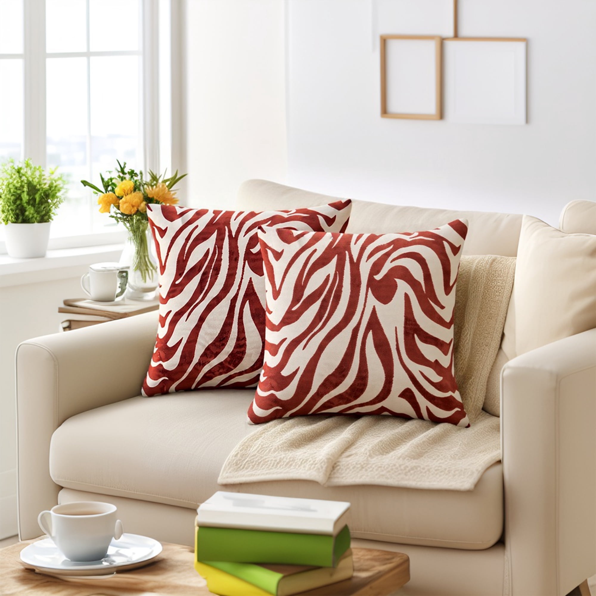 Unique Bargains Throw Pillow Covers Closure Cushion Cover Blue 18" x 18"
