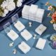 thumbnail image 4 of 30 cajas de plástico para guardar broches (6,6 x 4,3 x 2 cm), pequeñas cajas para guardar broches con espuma protectora blanca., 4 of 9