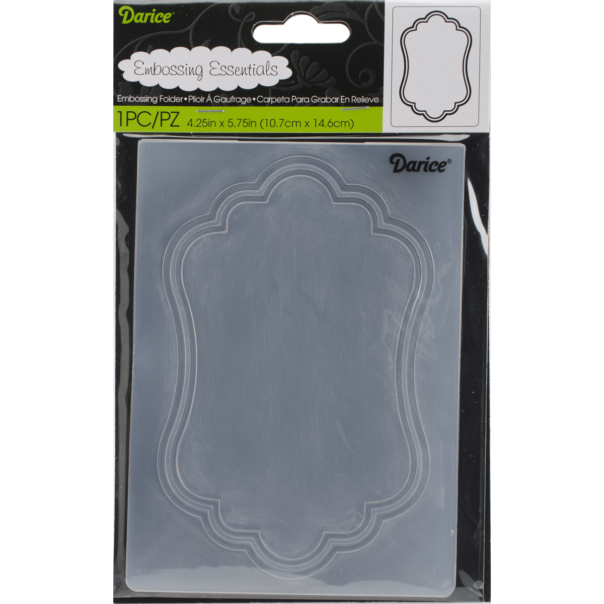 Darice Embossing Folder Oval Border 4.25 X 5.75 Inches