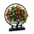 thumbnail image 3 of Decoración de bonsái de fruta artificial, decoración de planta de fruta falsa realista simulada para fresa, 3 of 9