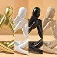 thumbnail image 3 of DESIGNICE Reading Woman Figurine,Tabletop Decoration Bookshelf Decoration,Desk Decoration Thinker Reading Statues,Style F, 3 of 4