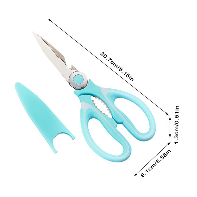 JJKBVCLO Ciseaux de Cuisine Ciseaux de Cuisine pour Aliments Ciseaux de Cuisine en Acier Inoxydable Ciseaux Polyvalents Ciseaux Robustes pour Gadgets de Cuisine Lave-Vaisselle