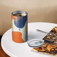 thumbnail image 3 of 20oz Coffee Tumblers Colorful and Grey Abstract Art Artwork Stainless Steel Vacuum Insulated Travel Tumbler Coffee Cups Mug with Lid and Straw with Cleaning Brush for Cold & Hot Drinks, 3 of 5