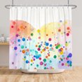 thumbnail image 5 of Tchckioa Rainbow Blending Shower Curtain,72x78 Inch Waterproof Hooks Bath Curtain for Bathroom, 5 of 6