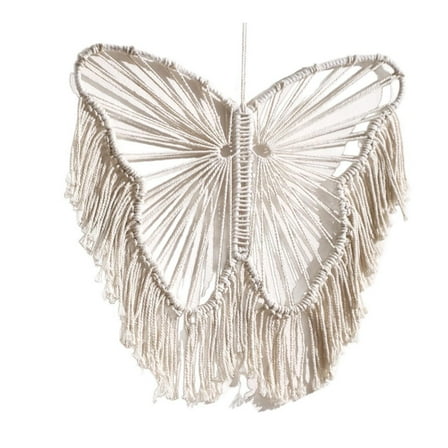 Macrame Wall Hanging Handwoven Boho Tapestry 11.22 Inch Chic Decor for Living Room Bedroom Nursery