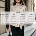 thumbnail image 3 of Miqool Women's Tweed Stand Collar Jacket Button Down Tie Waist Flare Long Sleeve Coat Trendy Casual Office Trench Coat, 3 of 8