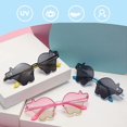 thumbnail image 4 of Children's Sunglasses Girls Children's Sunglasses Love Heart Shape Sunglasses Retro Glasses with UV Protection for 3-12 Years Old, 4 of 4