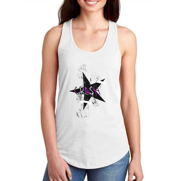 Crash Or Star Noise Art Racerback Tank Women -Image by Shutterstock, Female x-Small