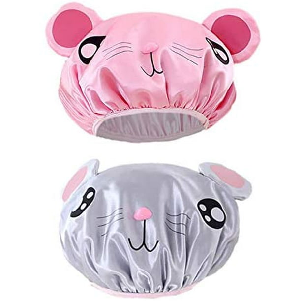 2pcs Kids Bath Caps Baby Bathing Shower Caps Children Waterproof Cartoon Hat Walmart Com Walmart Com