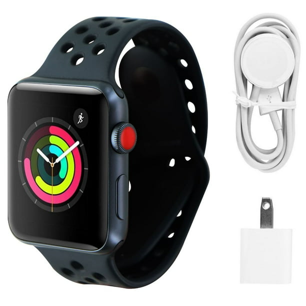 Apple Watch Series 3 Nike+ (GPS + LTE) 42mm Space Gray Aluminum/Black Sport Band (Refurbished