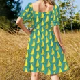 thumbnail image 4 of Banana Boats Sleeveless Dress Aesthetic clothing Elegant gown, 4 of 7