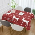 thumbnail image 5 of BZSMCE Square Tablecloth Snowflake and Cute Reindeer Pattern Pattern Tableclothes, 5 of 9