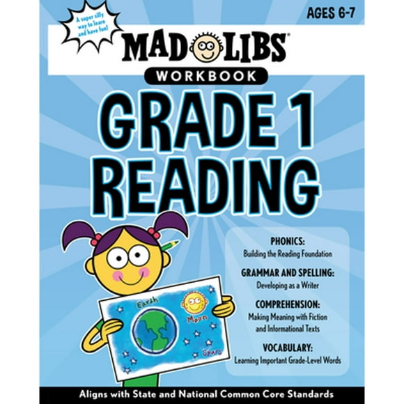 Pre-Owned Mad Libs Workbook: Grade 1 Reading: World's Greatest Word Game (Paperback 9780593096154) by Wiley Blevins, Mad Libs